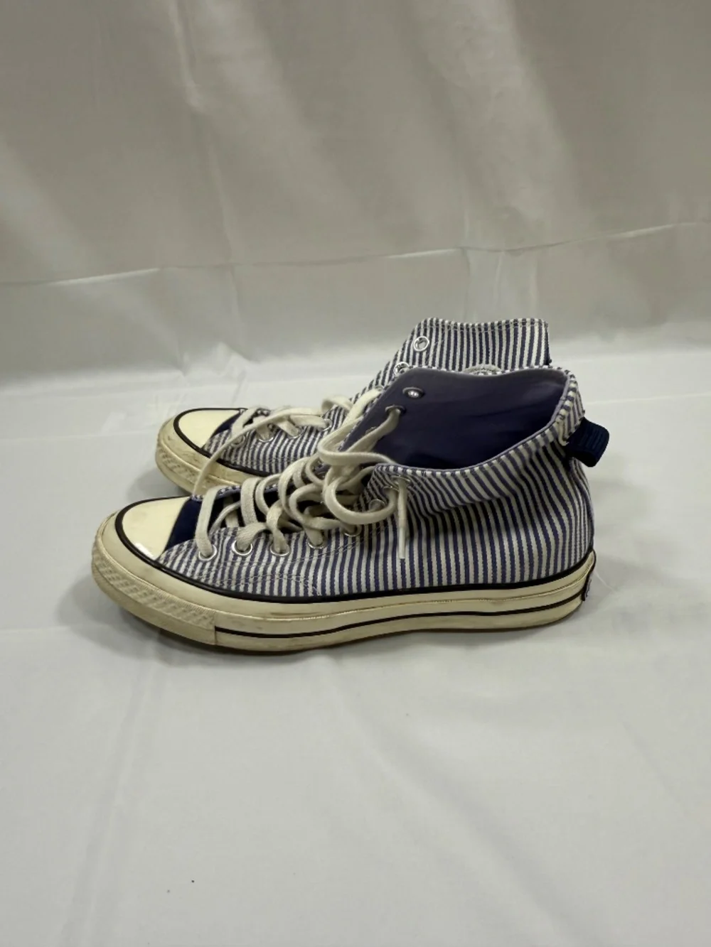Blue Striped Converse